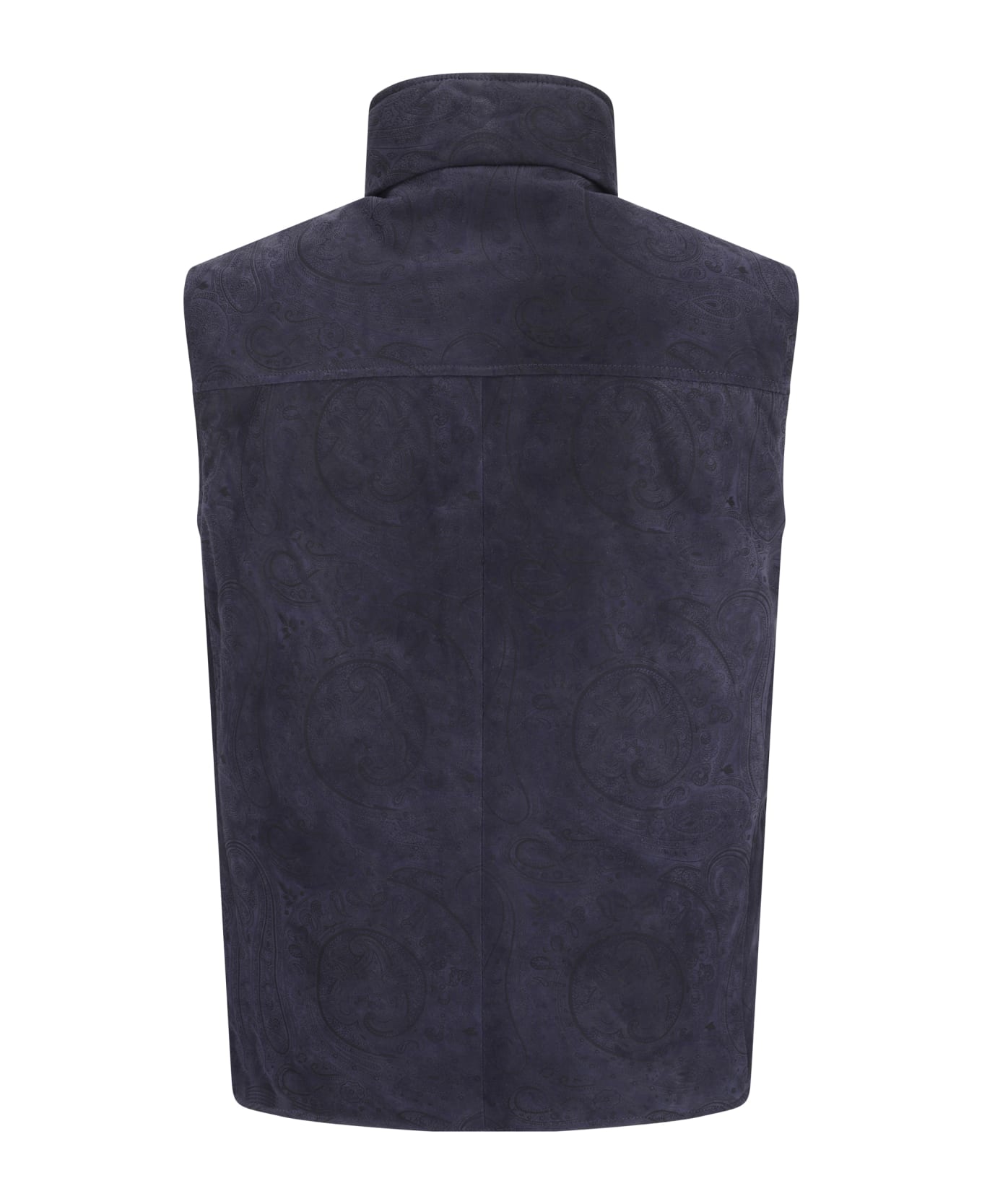 Brunello Cucinelli Leather Vest - Prussia+grigio Medio