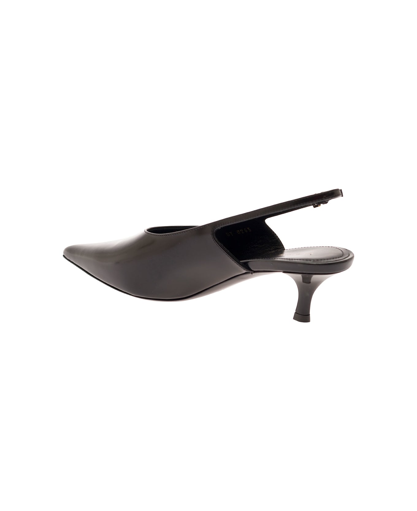 Givenchy Show Kitten Heel Slingback 45 Mm - Black