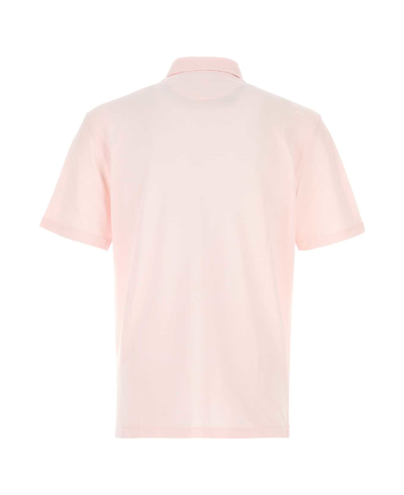 Fedeli Pastel Pink Piquet Polo Shirt - 38