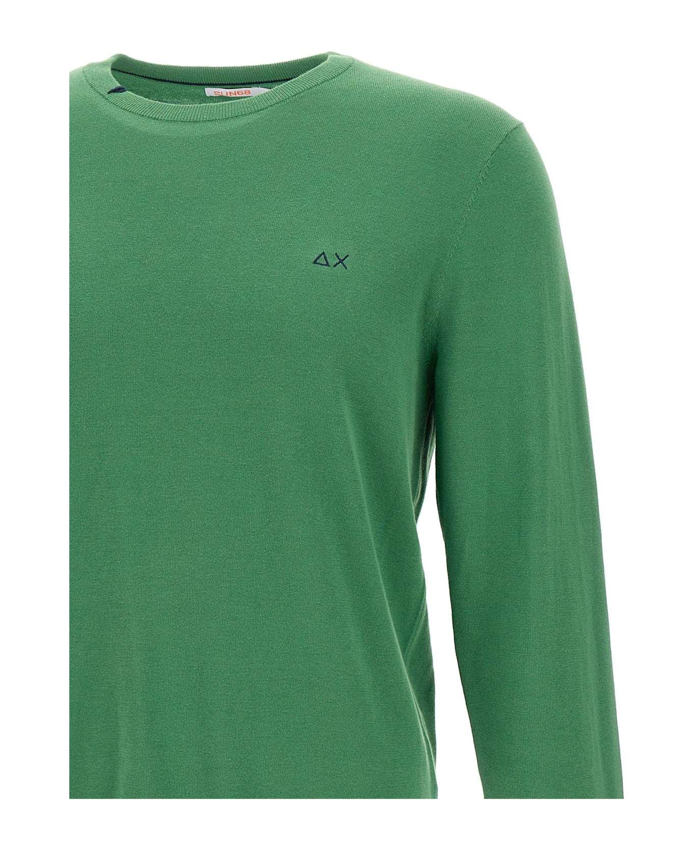 Sun 68 'solid' Cotton Sweater Sweater - VERDE PRATO