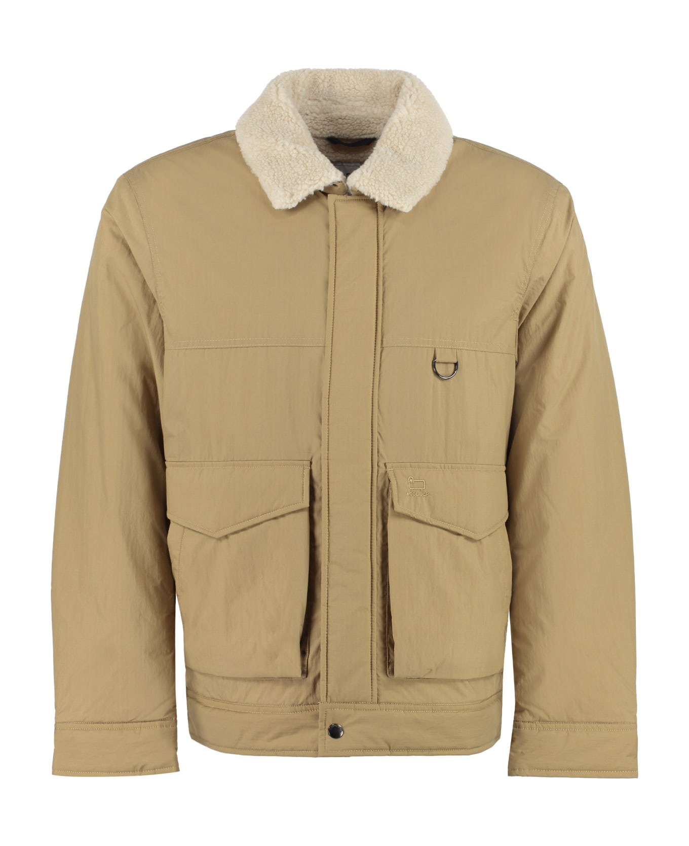 Woolrich Cotton Blend Jacket - Beige レインコート