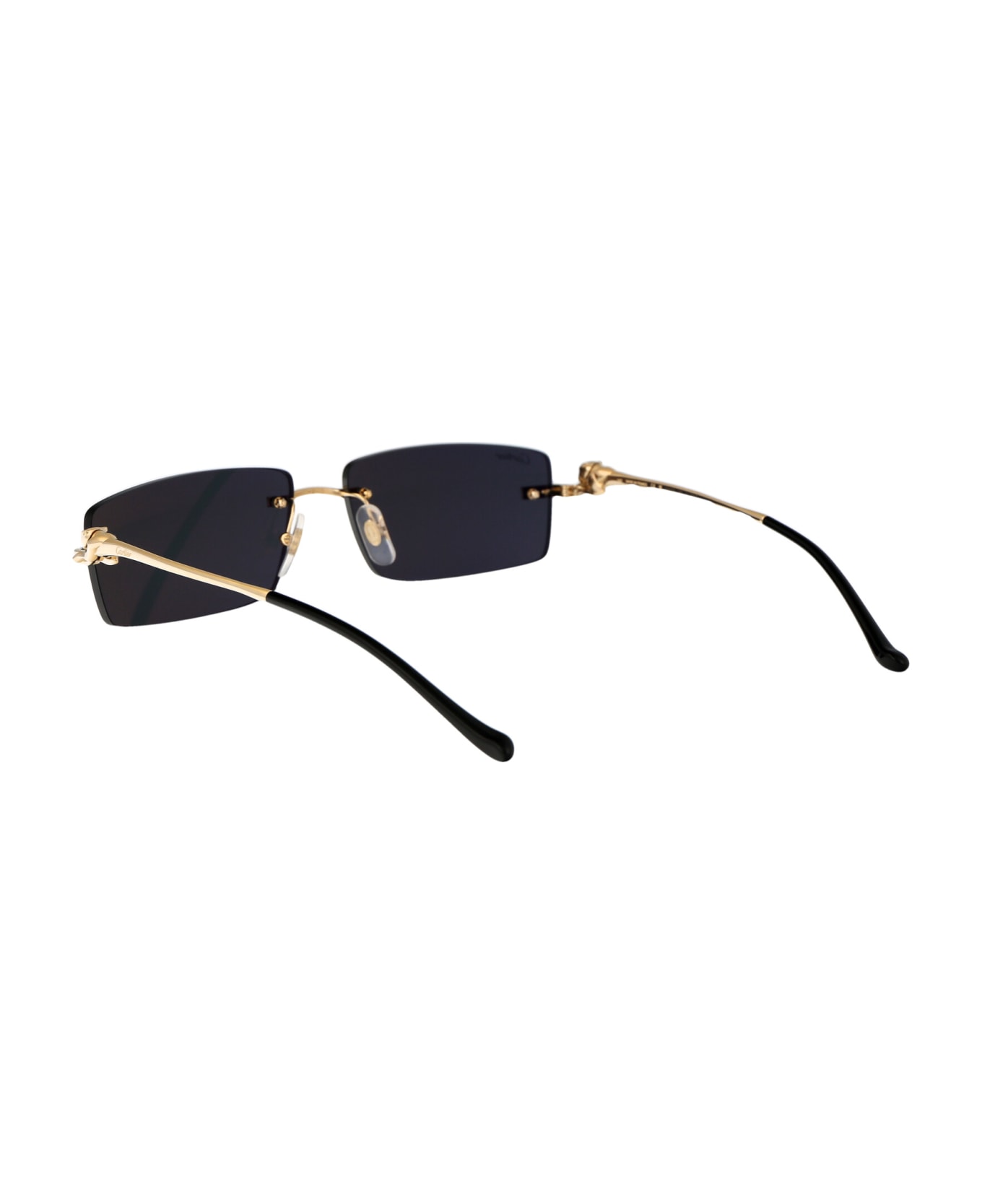 Cartier Eyewear Ct0430s Sunglasses - 001 GOLD GOLD GREY