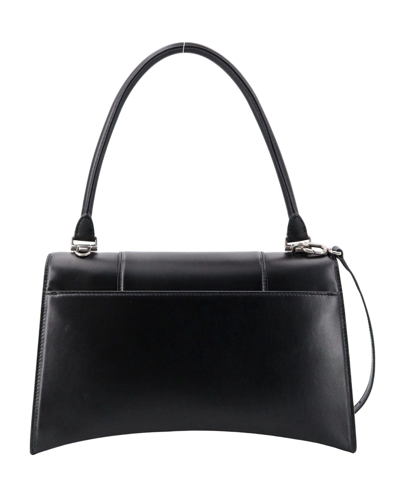 Balenciaga Hourglass Hinge Shoulder Bag - Black