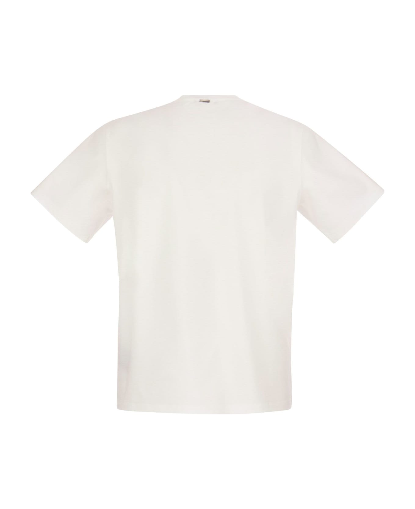 Herno Stretch Cotton Jersey T-shirt - White シャツ