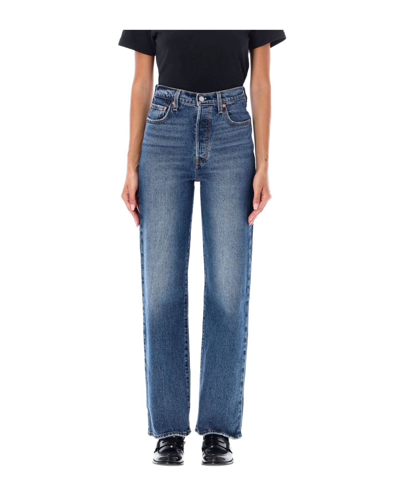 Levi's Ribcage Ankle Jeans - Blue denim