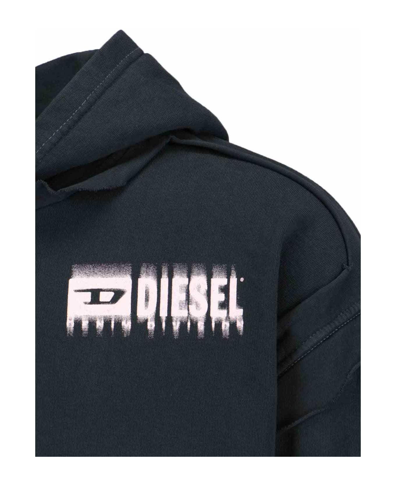 Diesel Logo Hoodie - Black  