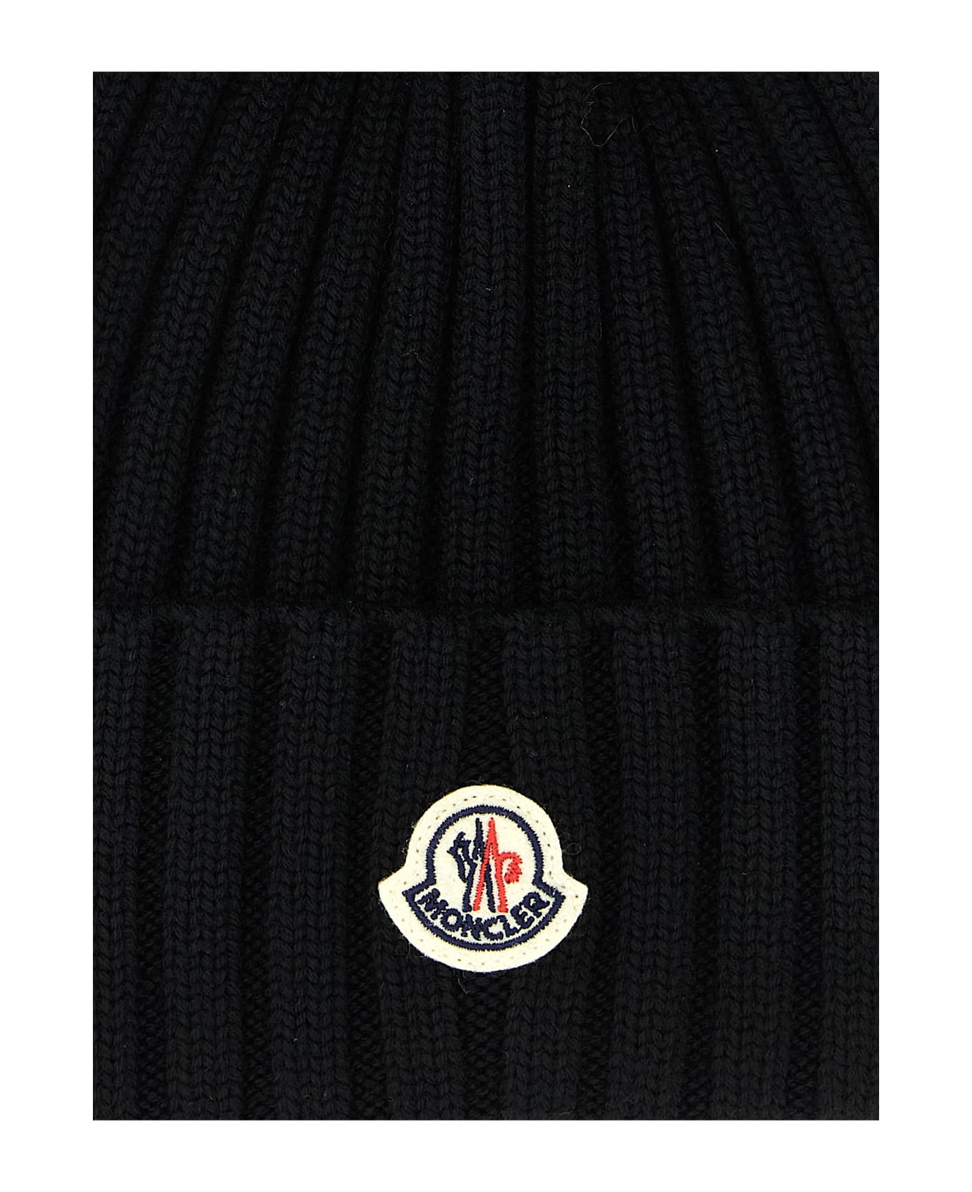 Moncler Pompon Beanie - Black  