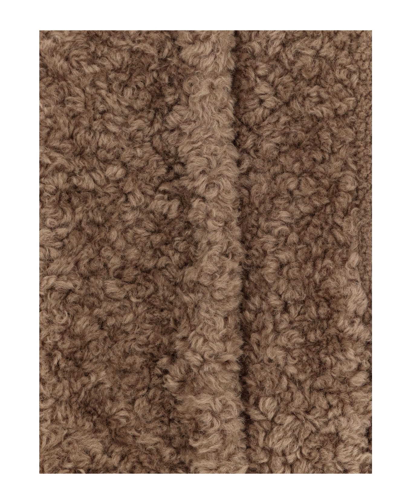 Hugo Boss Faux Fur Coat - OPEN BROWN