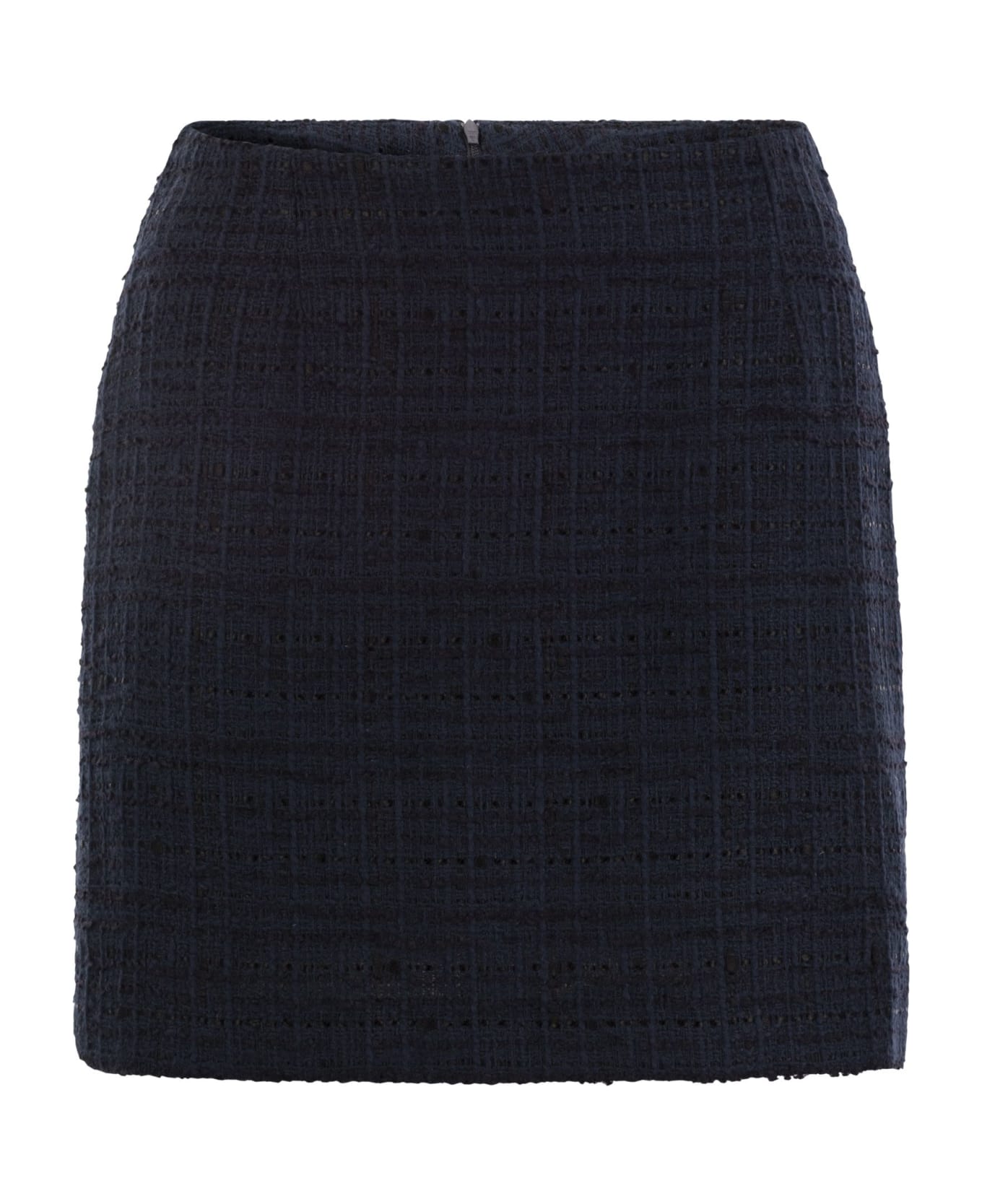 Tagliatore Tweed Short Skirt - Blue