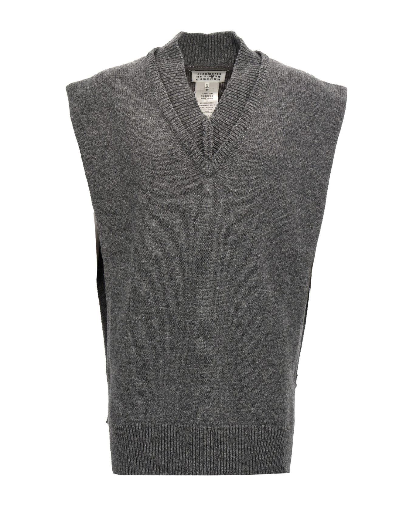 Maison Margiela Side Slit Vest - Gray