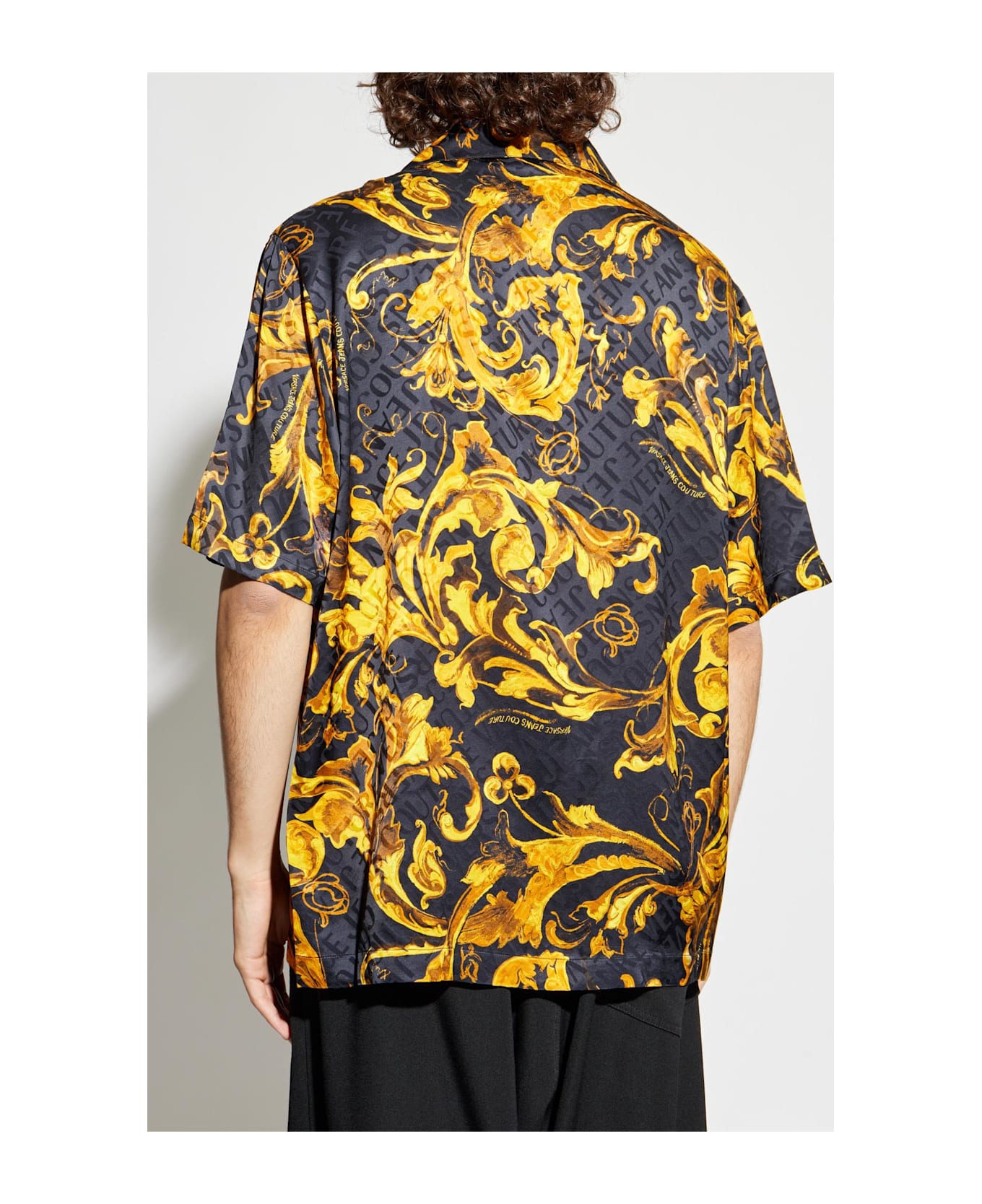 Versace Jeans Couture Patterned Shirt - BLACK