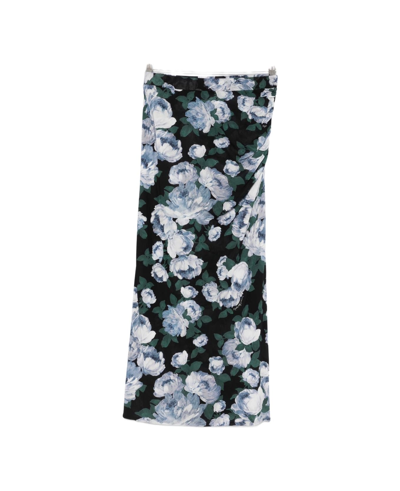 Stella McCartney Bunch Of Roses Long Skirt - Black