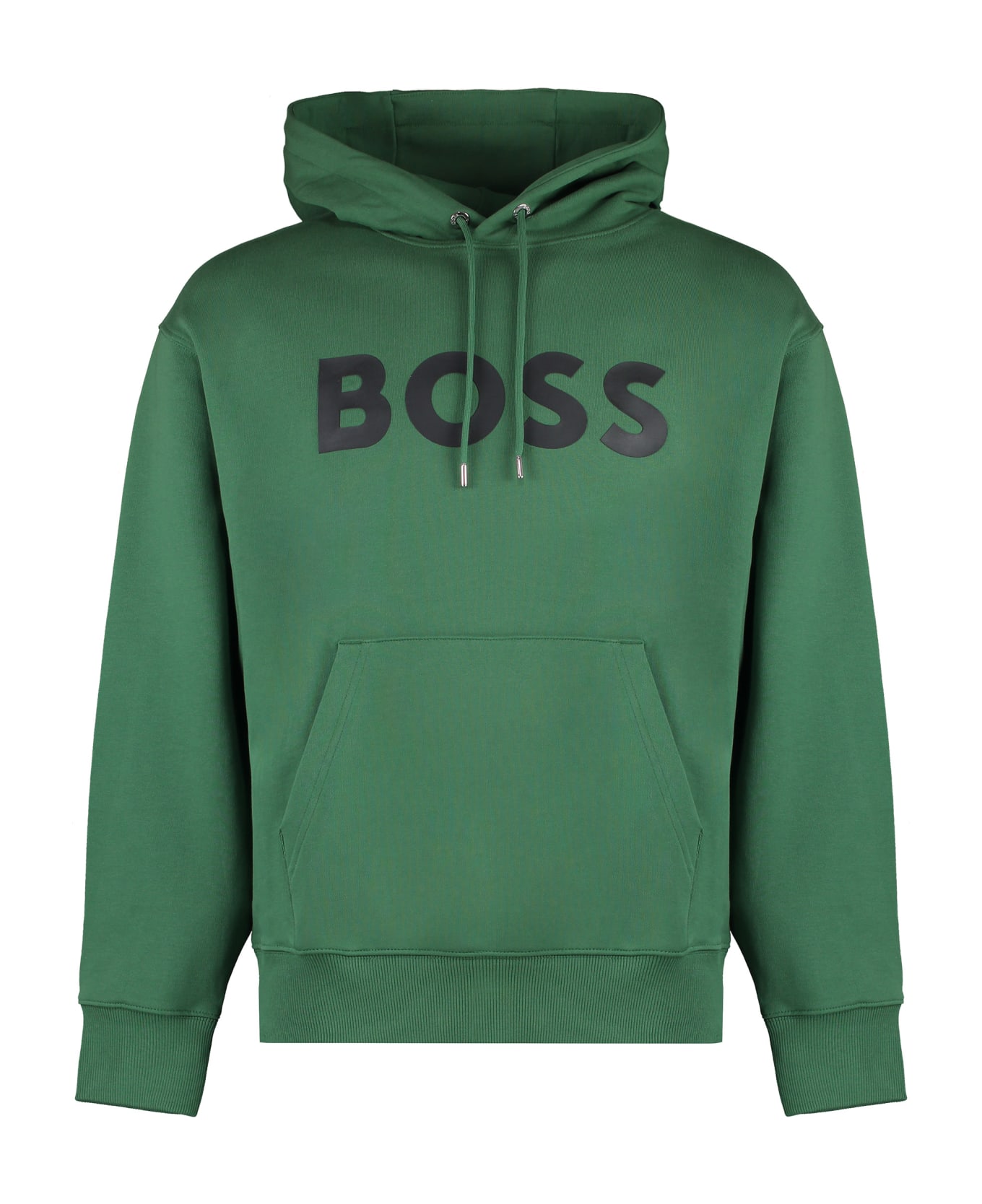 Hugo Boss Cotton Hoodie - green