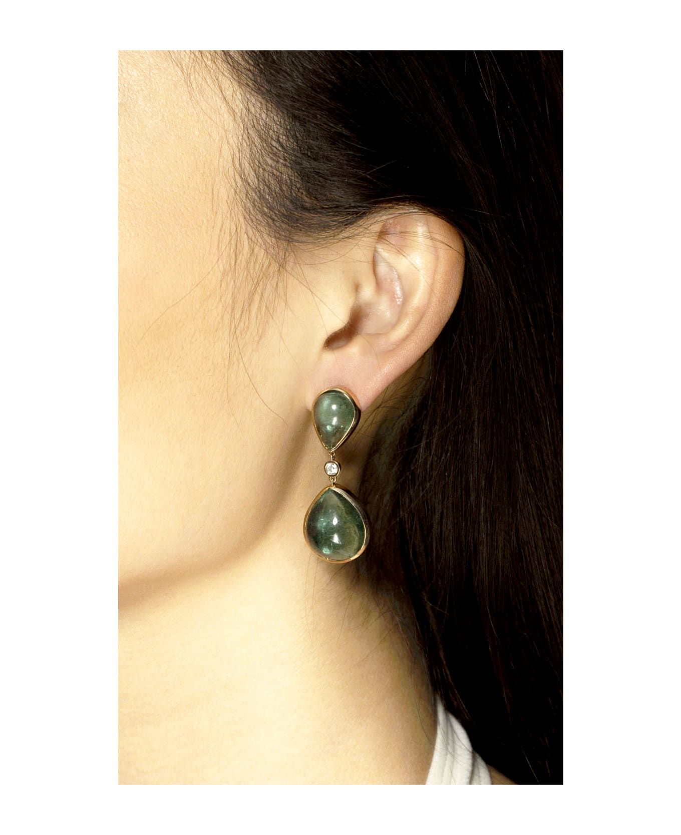 Lo Spazio Jewelry Lo Spazio Eden Rock Verde Earrings - Green イヤリング
