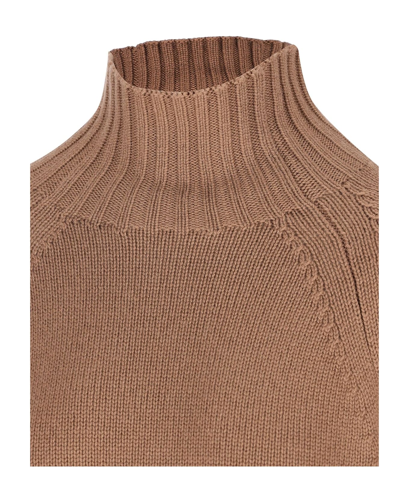 'S Max Mara Turtleneck Knitted Jumper - BROWN