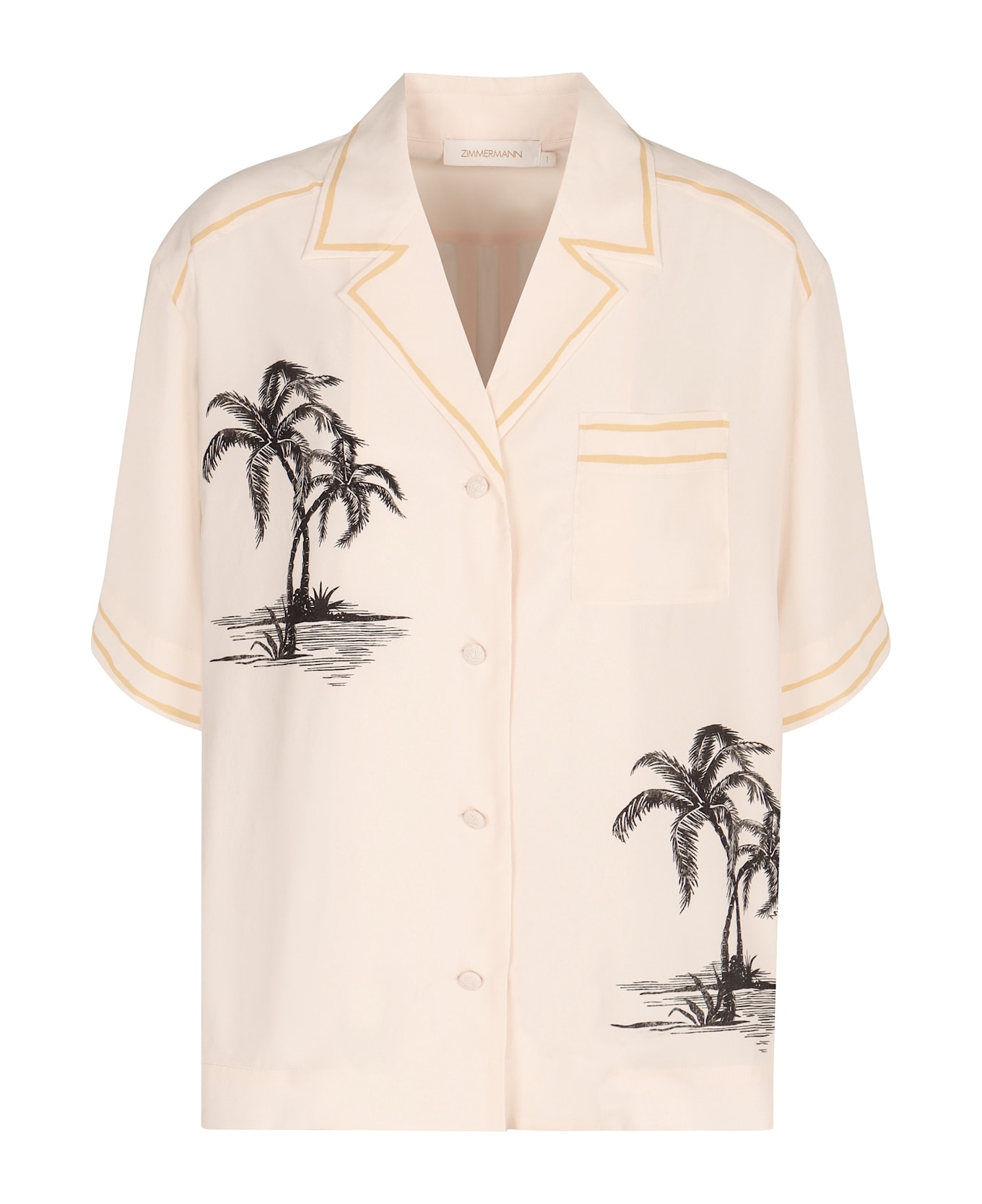 Zimmermann Silk Shirt - panna