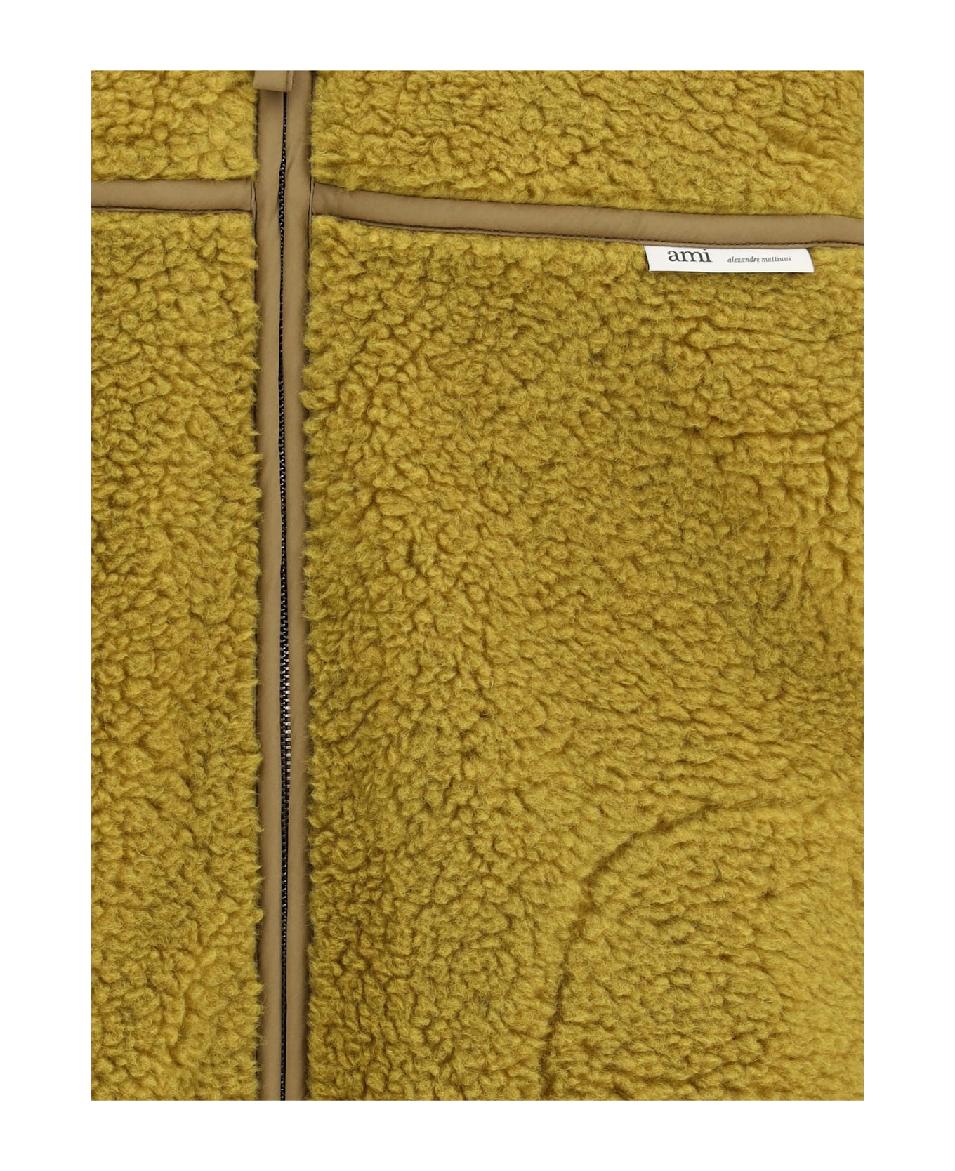 Ami Alexandre Mattiussi Shearling Bomber Jacket - GREEN