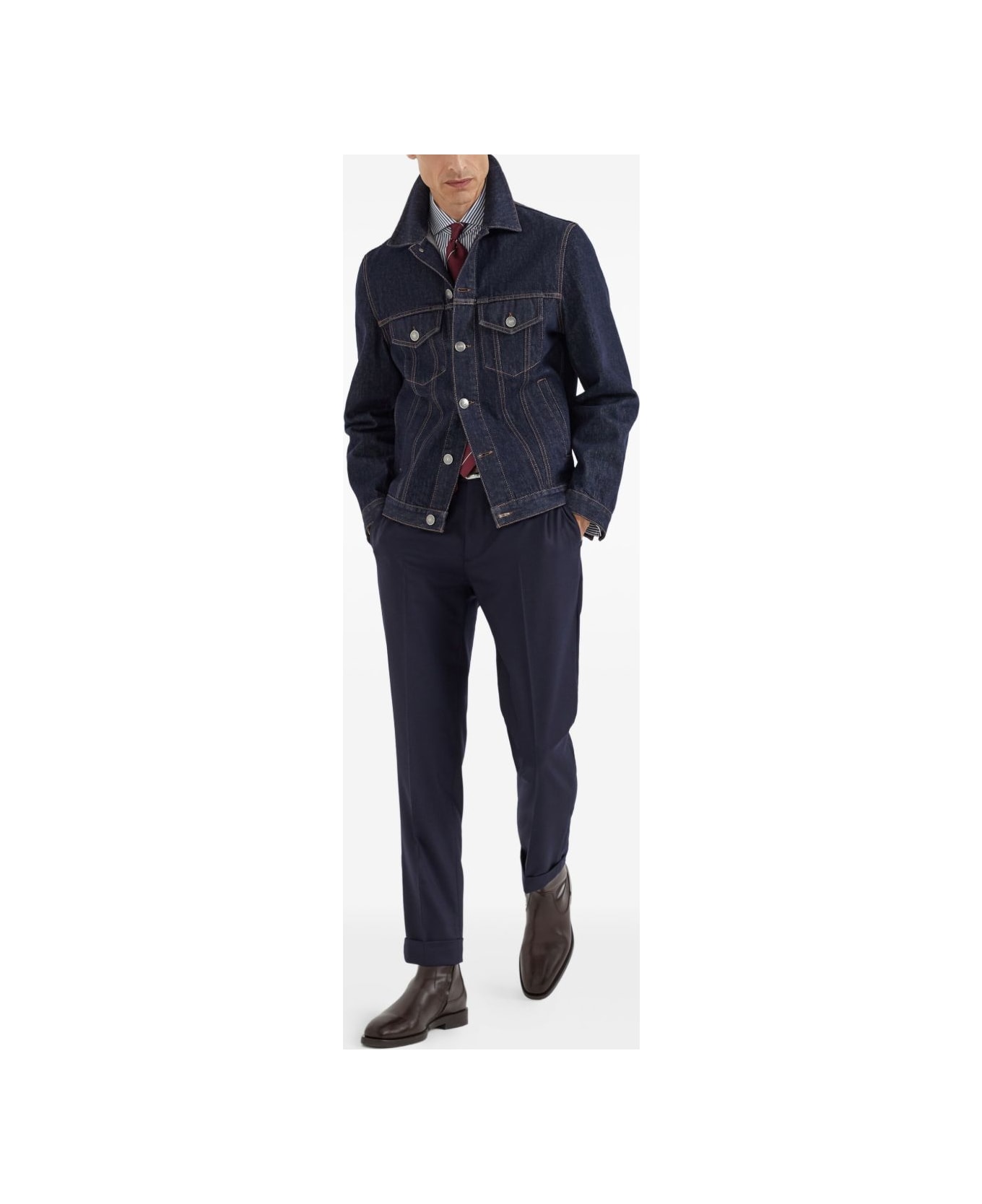 Brunello Cucinelli Cotton Shirt - Blue