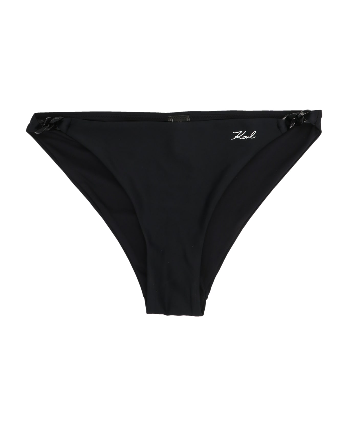 Karl Lagerfeld Chain Bikini Bottom - Black  
