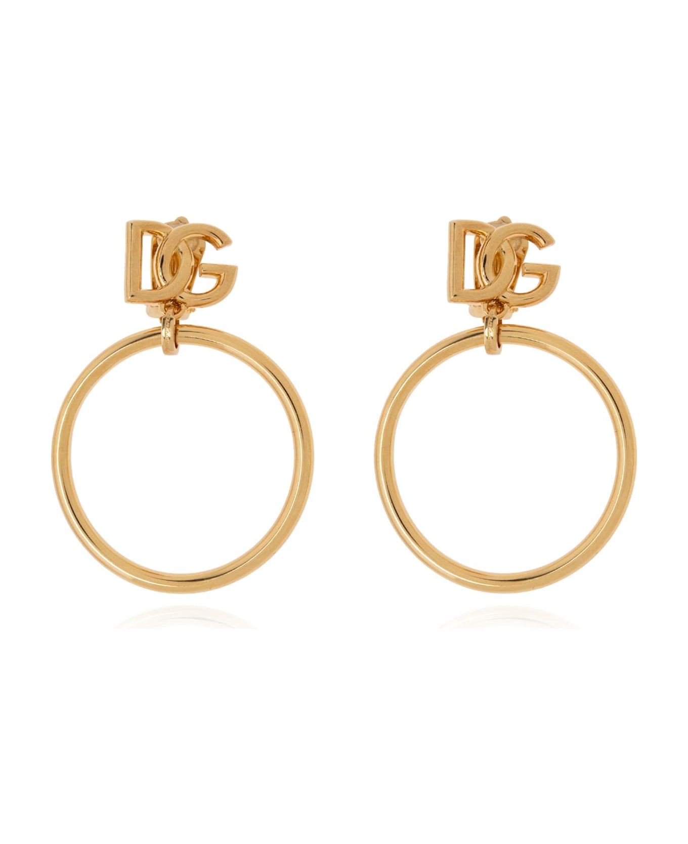 Dolce & Gabbana Clips With Logo - Oro