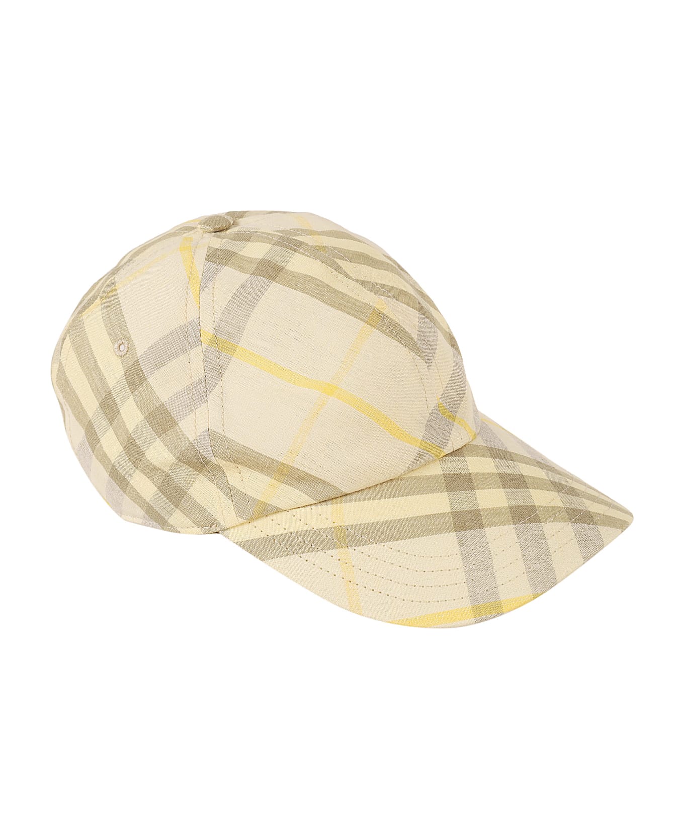 Burberry Check Baseball Cap - Wheat IP Check