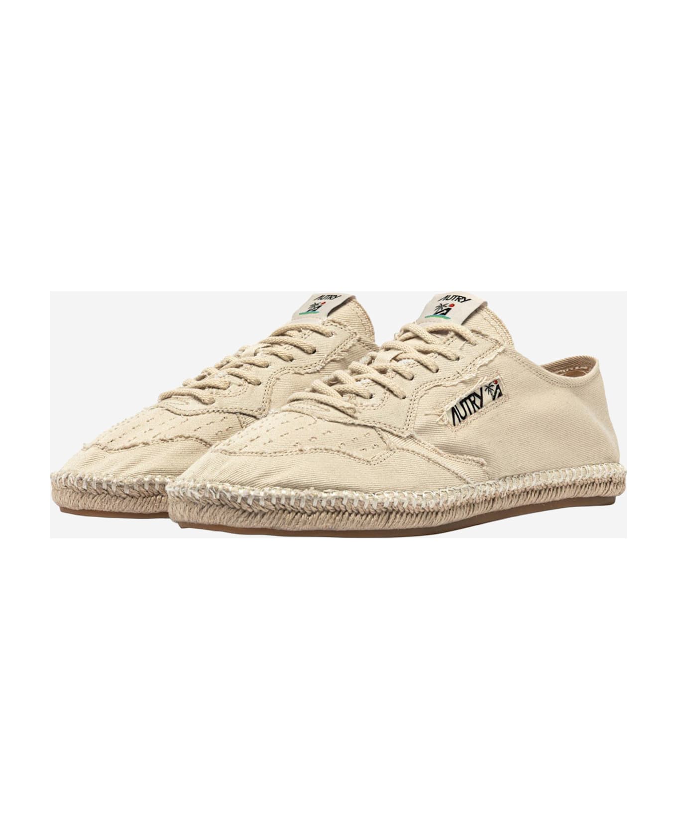 Autry Cotton Sandy Espadrilles - Ivory