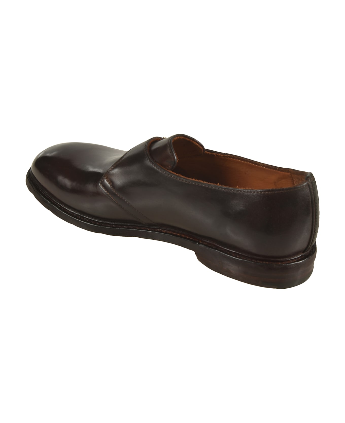 Premiata Buckle Strap Derby Shoes - Camel