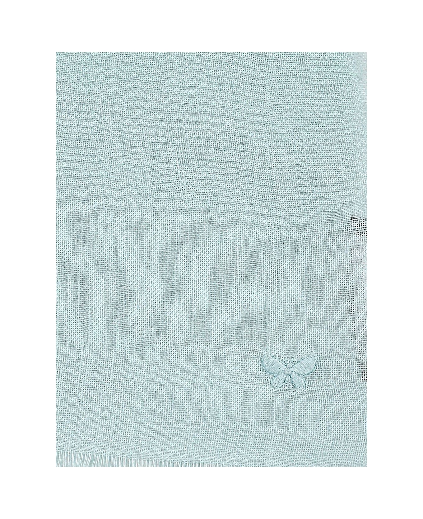 Weekend Max Mara Butterfly Embroidered Stole - Azzurro