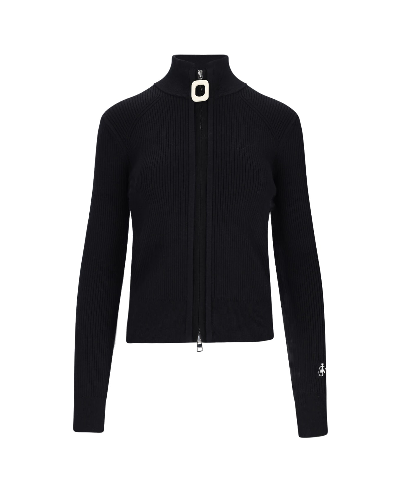 J.W. Anderson Logo Zip Cardigan - BLACK