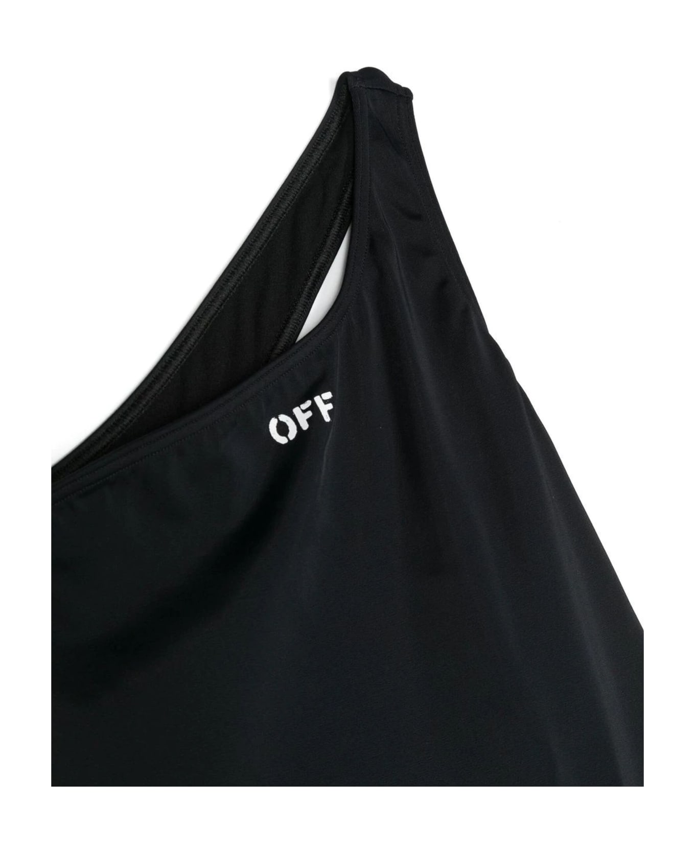 Off-White Black Polyester Swimsuit - Nero