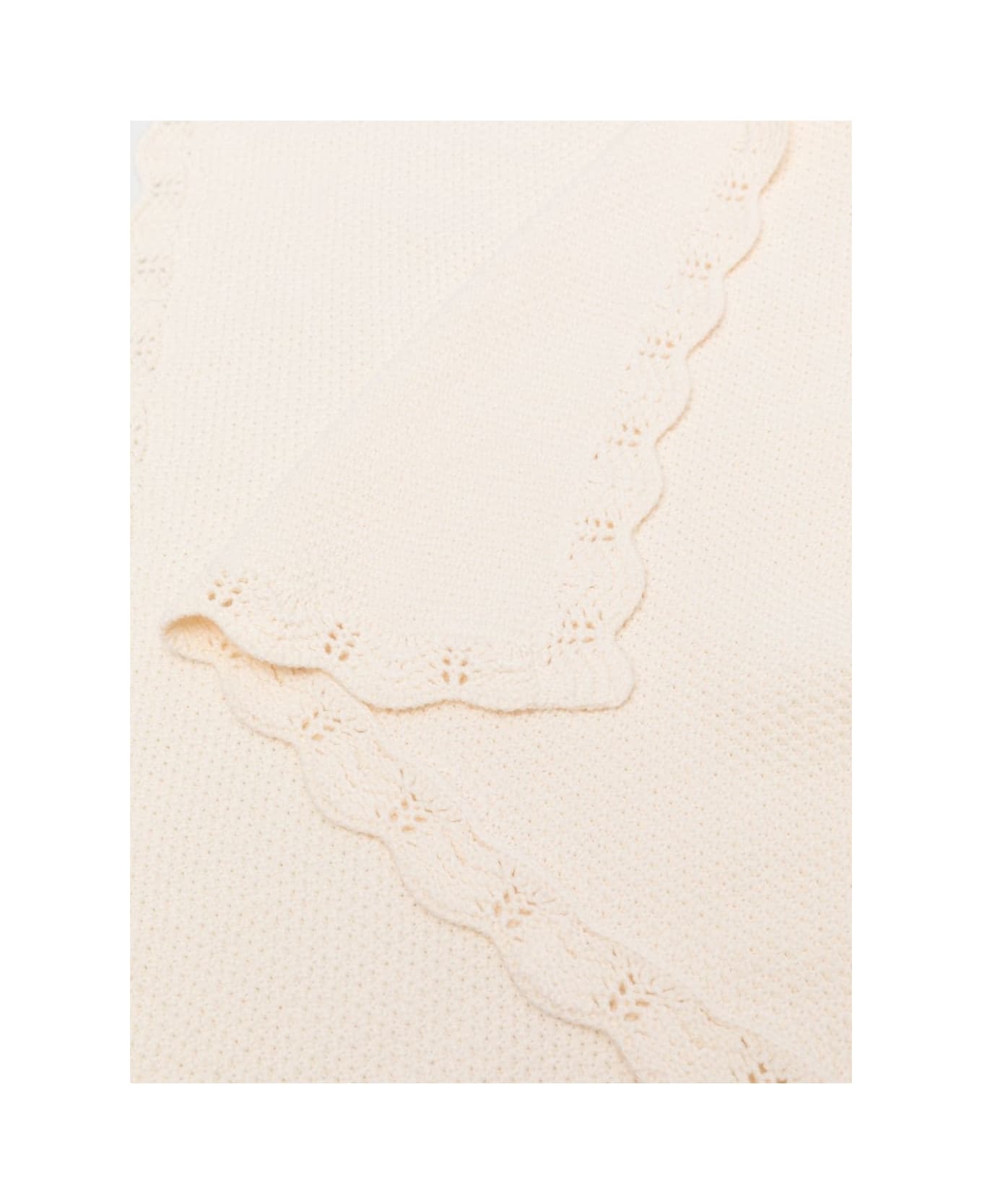 Chloé Blanket With Embroidery - Cream