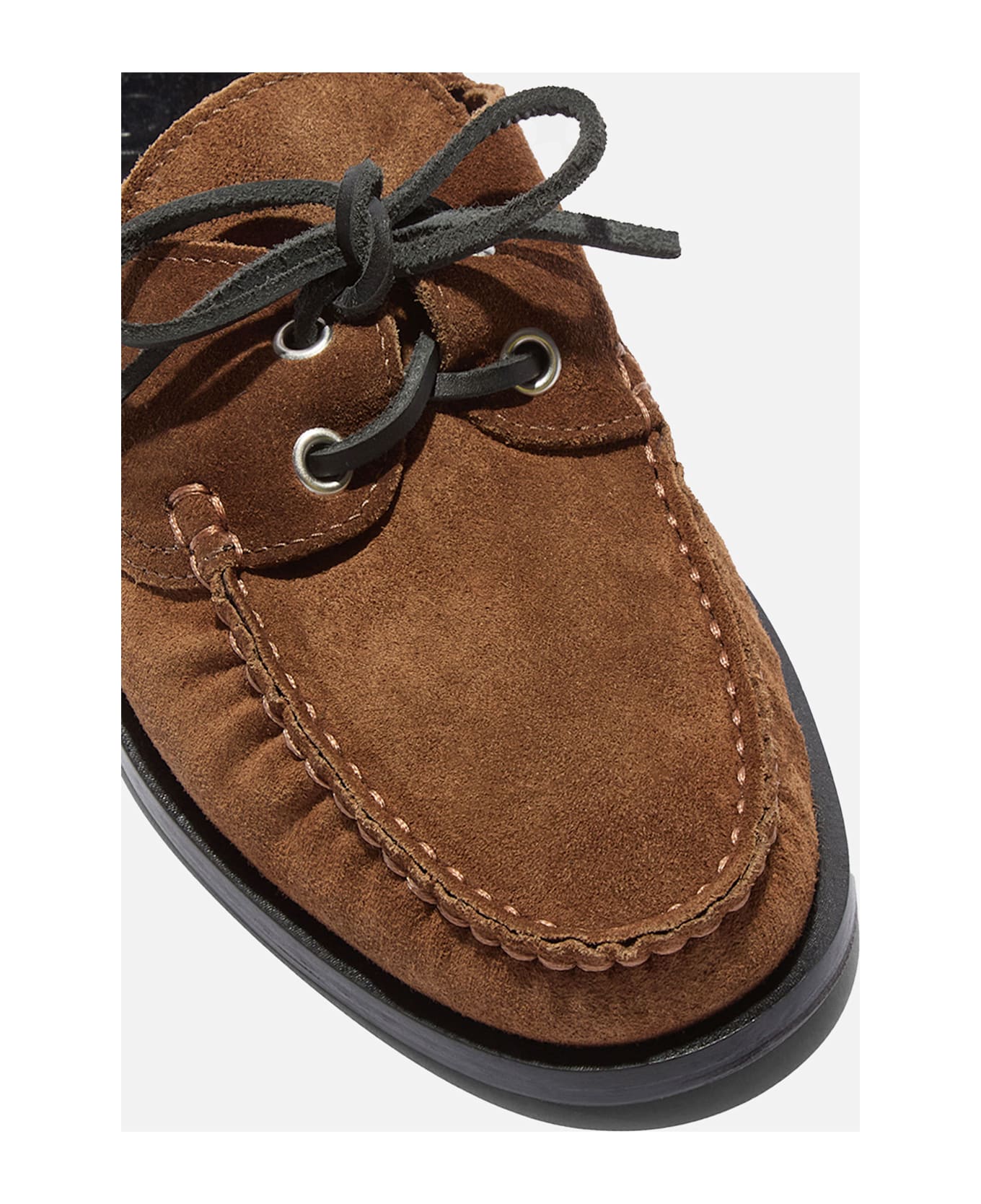 aeyde Harris Cow Suede Leather Tobacco - Brown