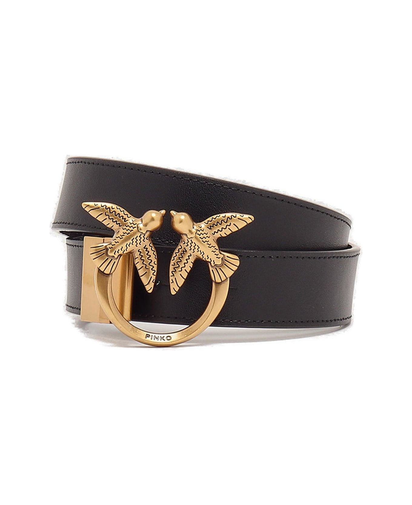 Pinko Love Berry H3 Belt - NERO-ANTIQUE GOLD