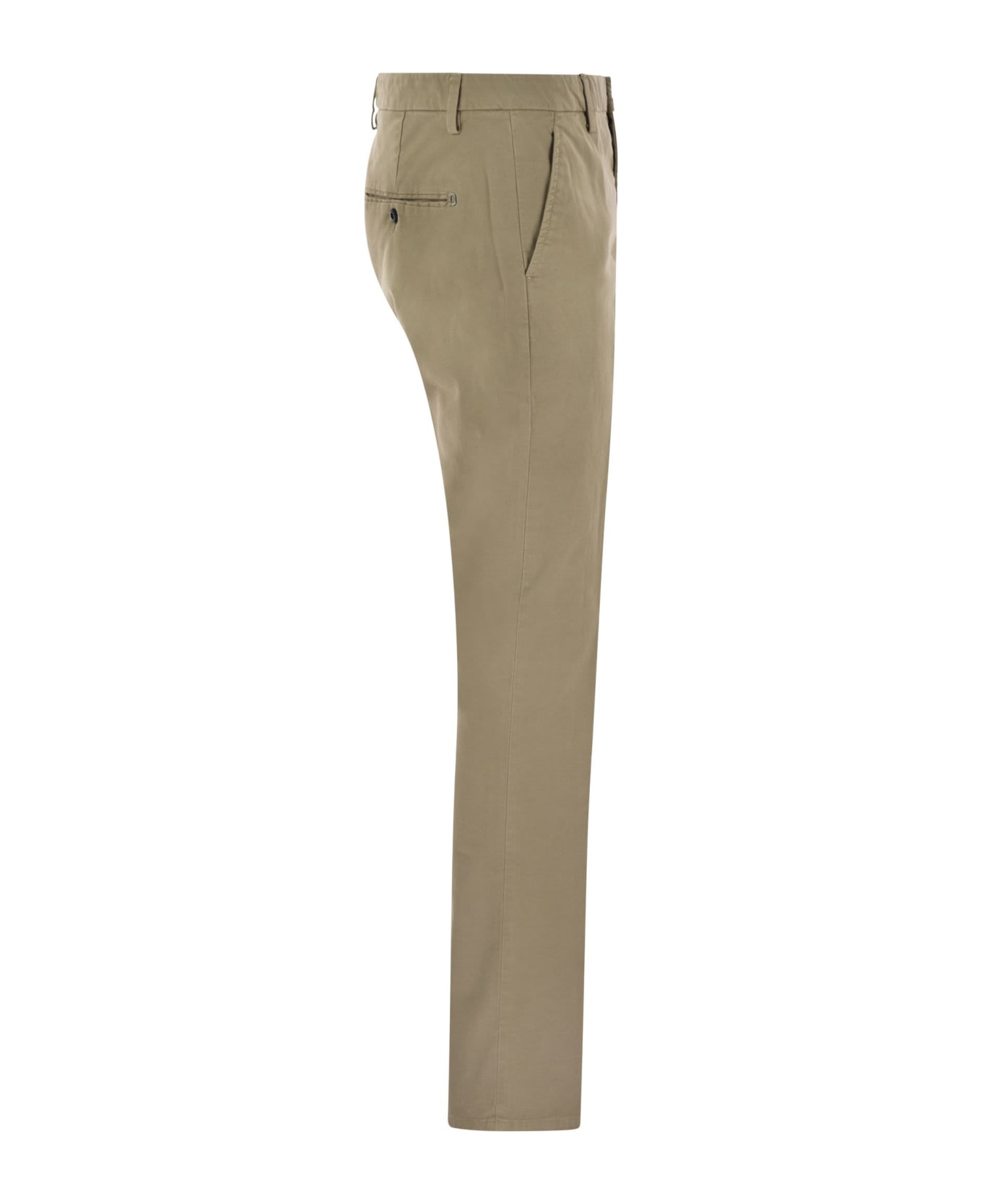 Dondup Spiritissimo - Regular Chino Trousers In Light Gabardine - Honey