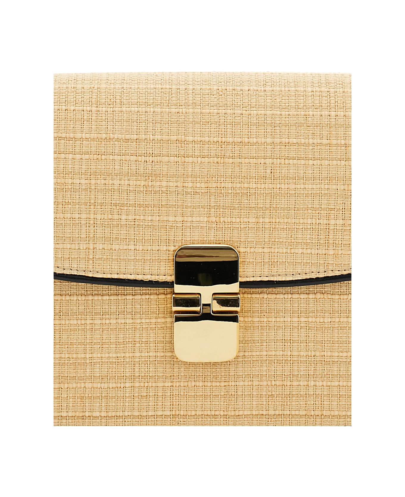 A.P.C. 
grace Small
 Beige Shoulder Bag With Clasp Closure And Adjustable Leather Strap In Leather Woman - Beige
