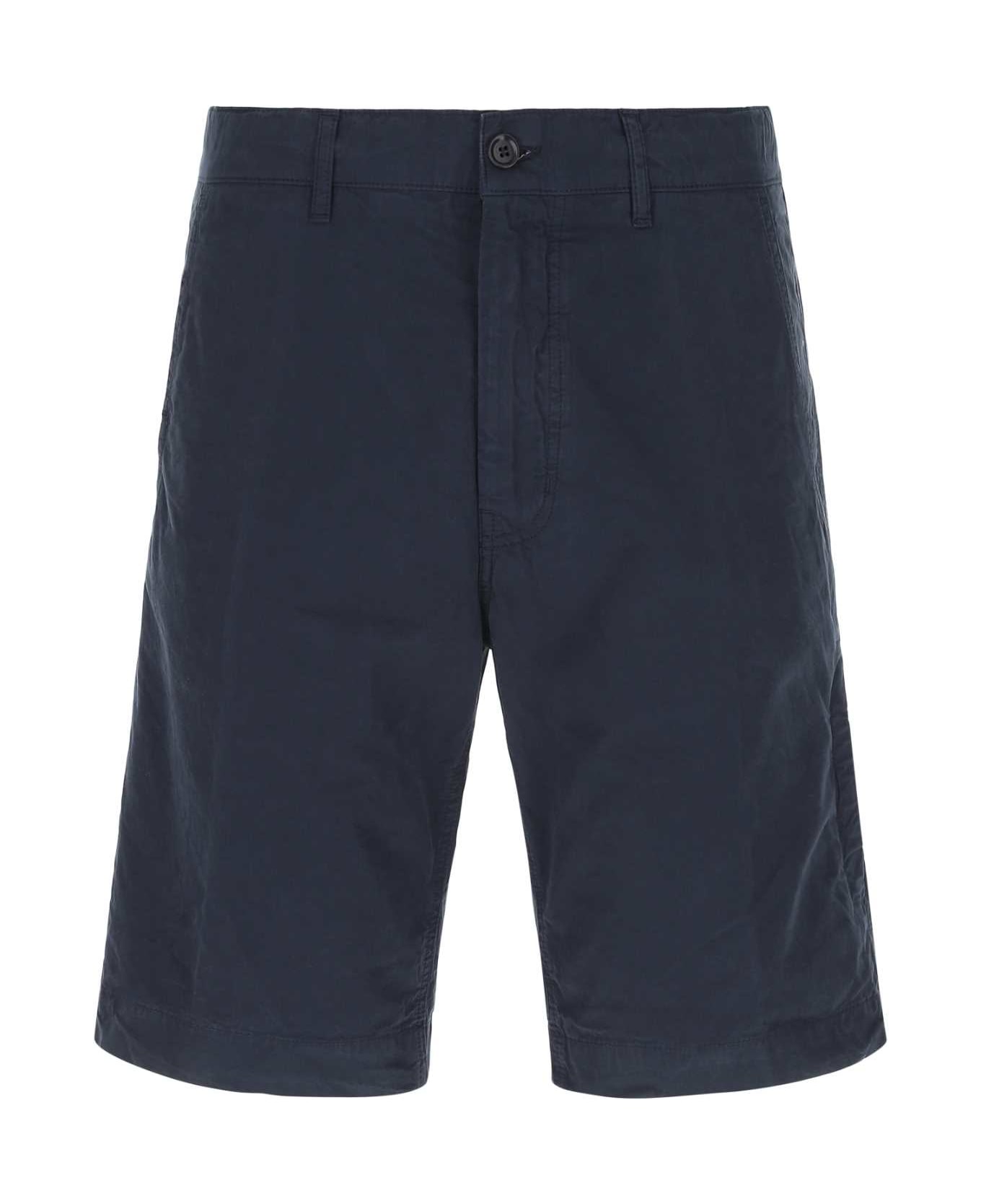 Aspesi Blue Cotton Bermuda Shorts - 85096