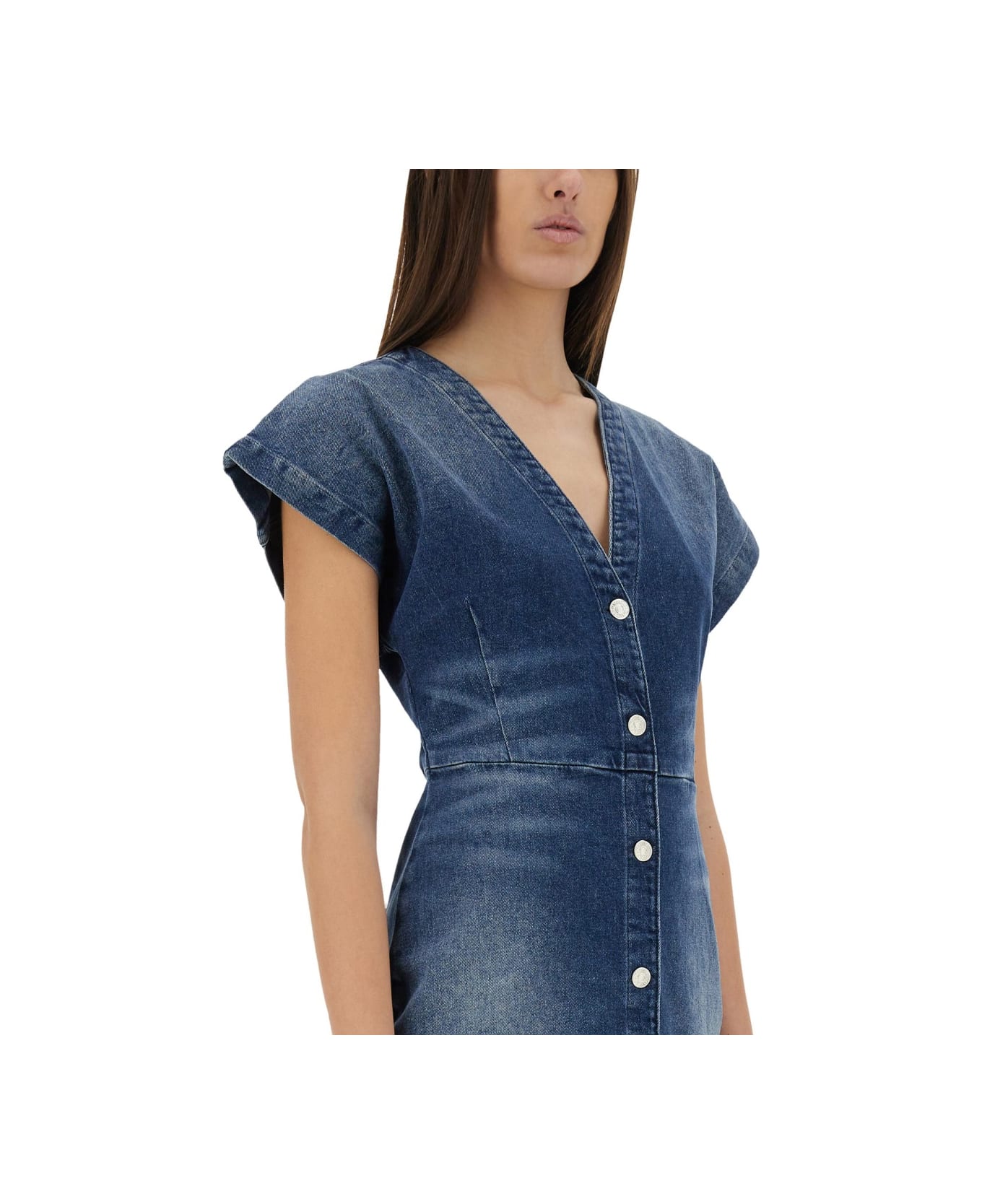 M05CH1N0 Jeans Denim Dress - DENIM