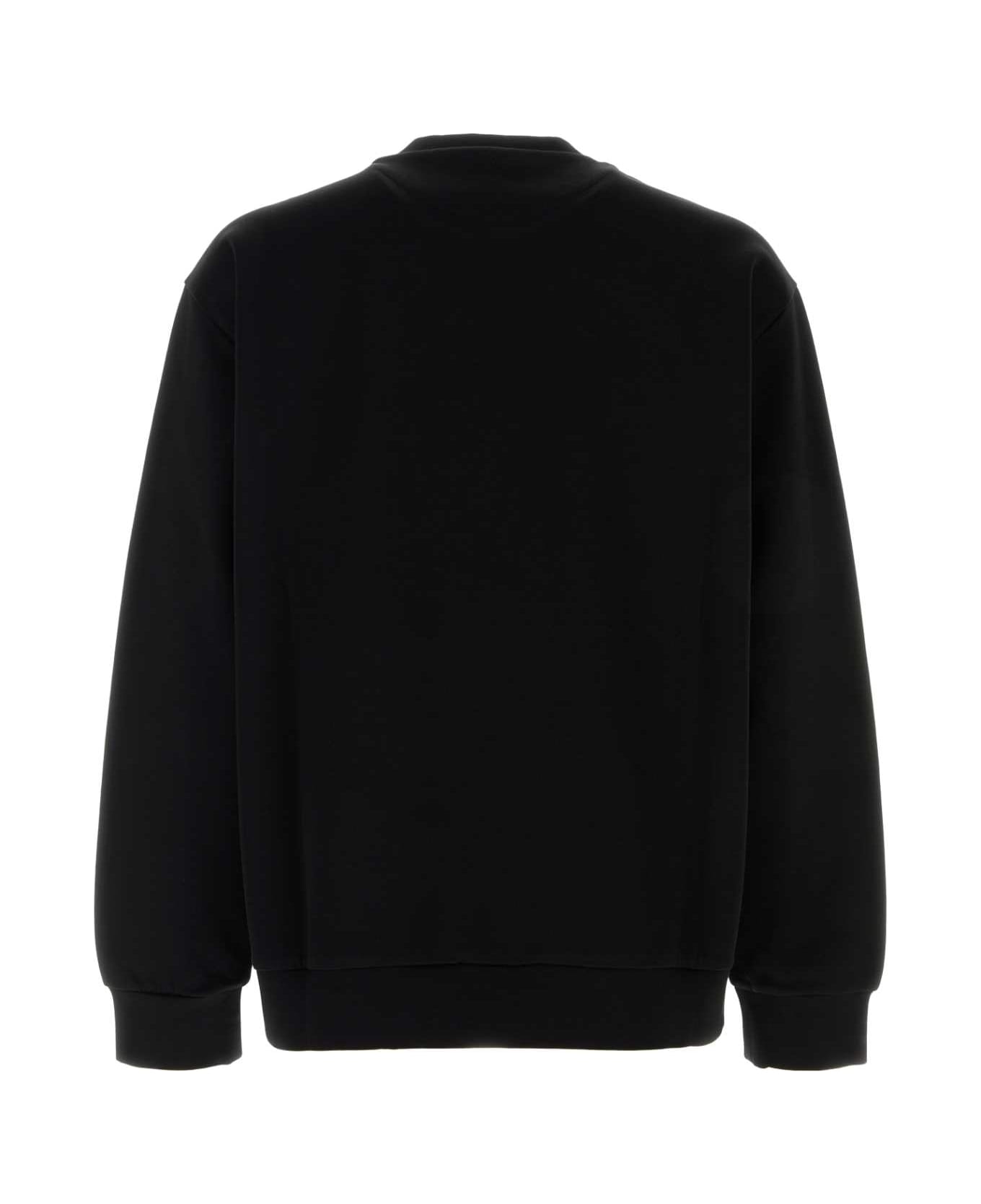 Prada Black Cotton Blend Sweatshirt - NERO