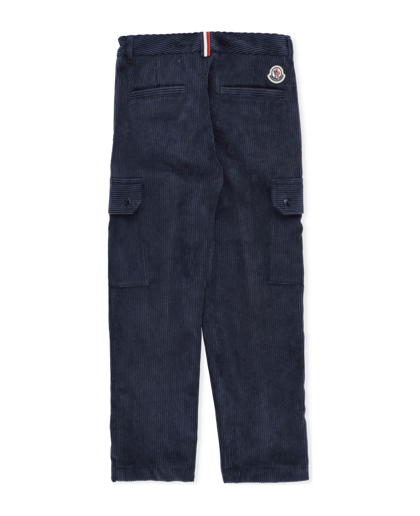 Moncler Corduroy Cargo Trousers - Blue ボトムス