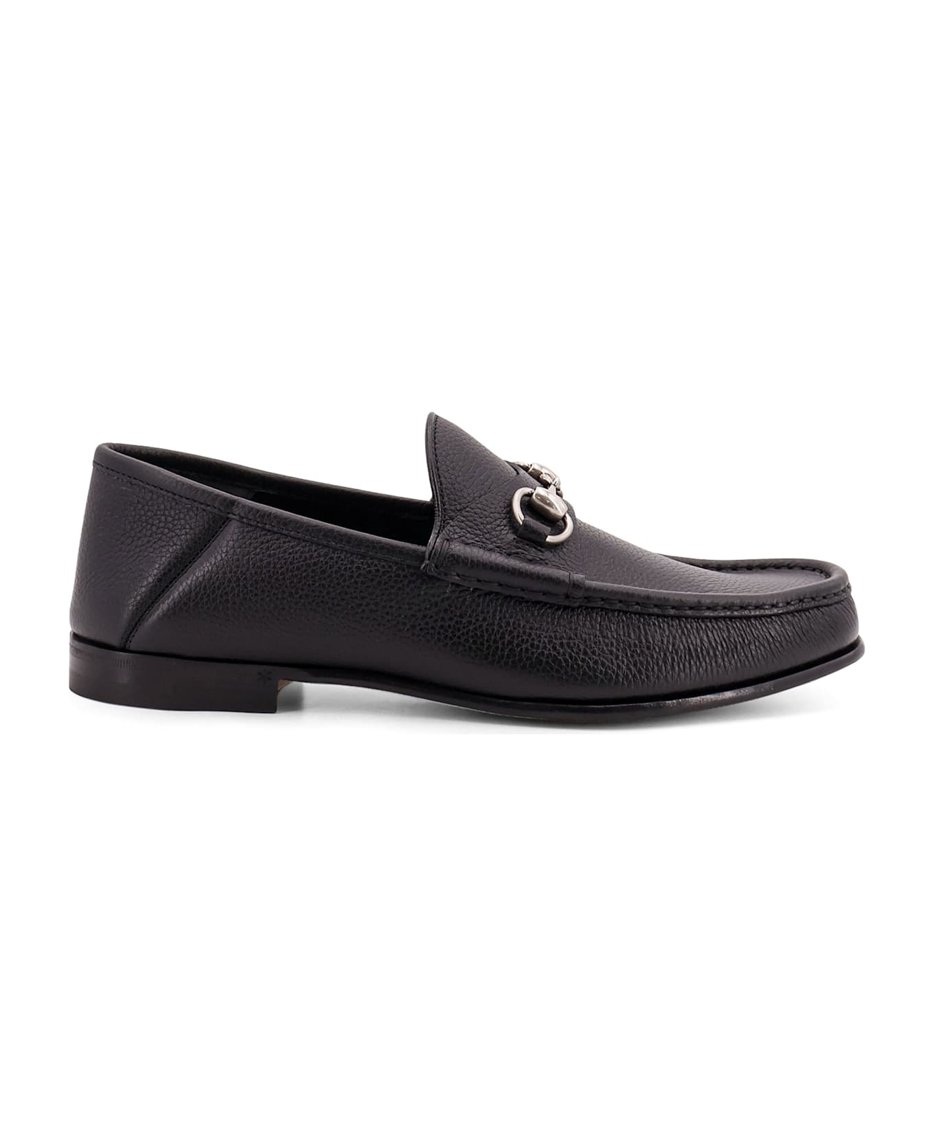 Gucci Leather Loafer With Iconic Horsebit - Black