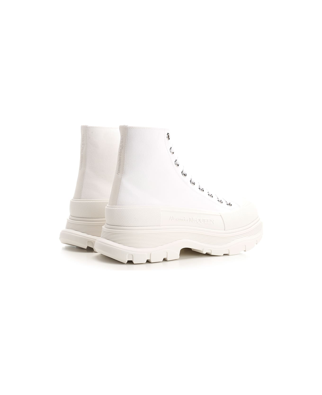 Alexander McQueen Tread Slick Ankle Boot - White