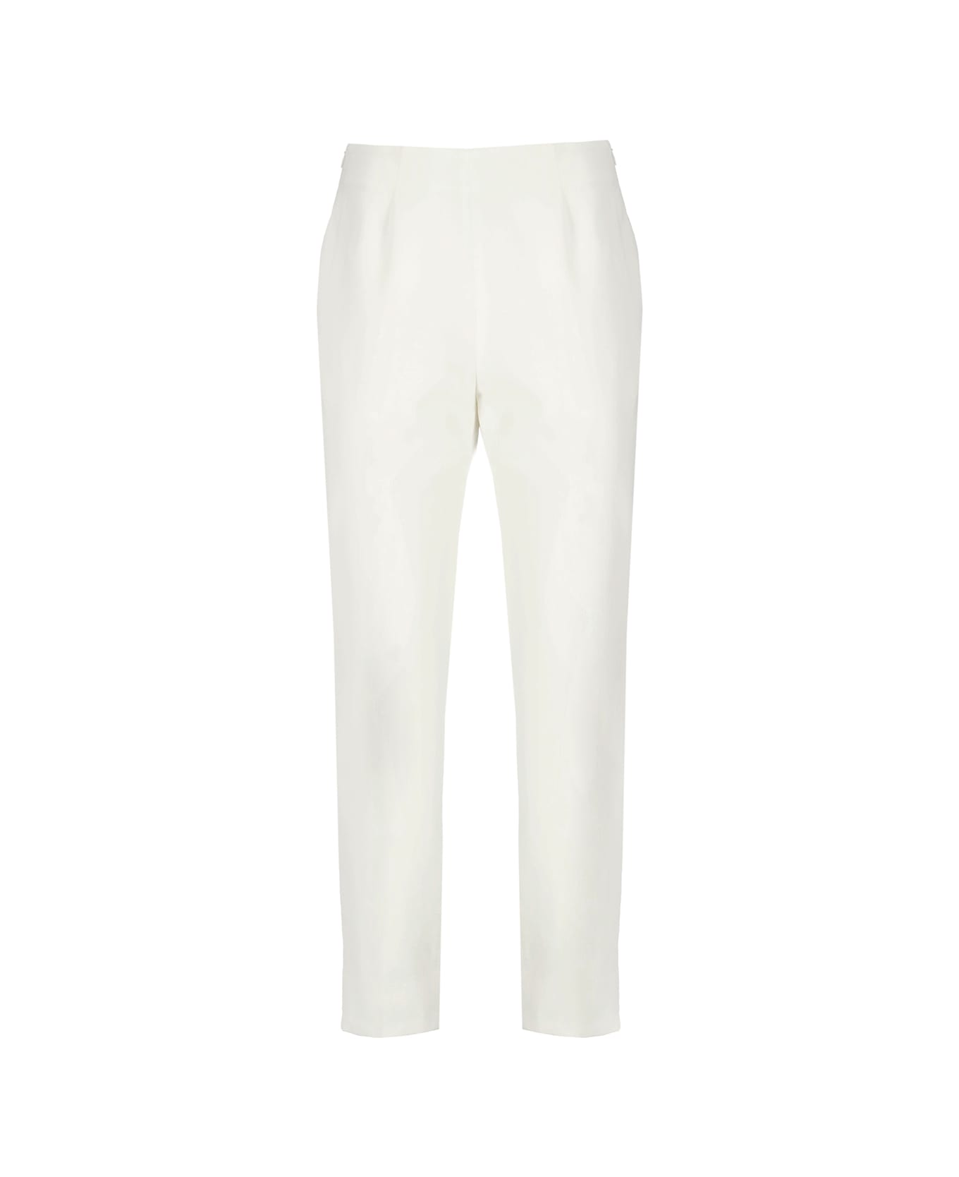 Peserico Cotton Trousers - White