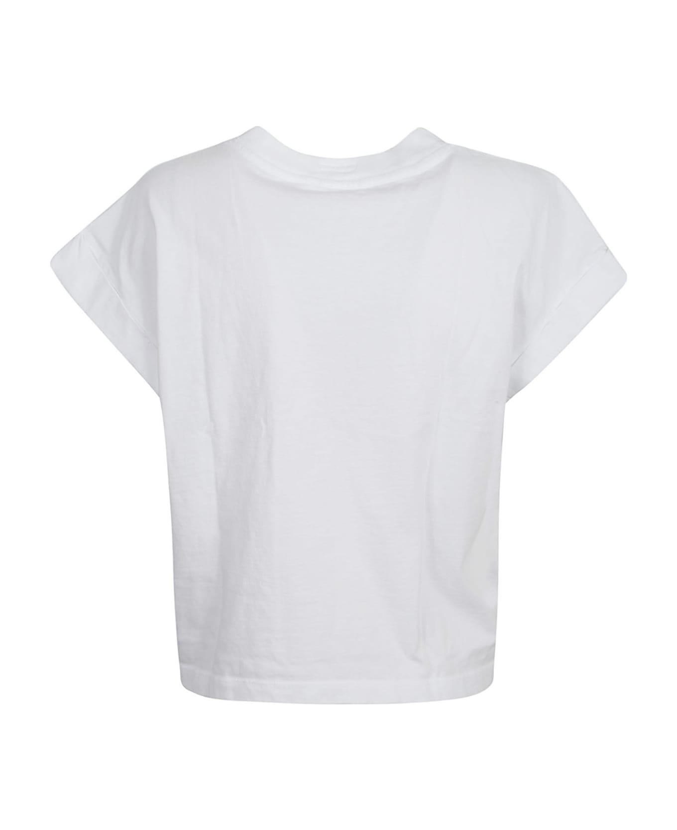 Mother The Keep On Rolling Pocket T-shirt - Bright White