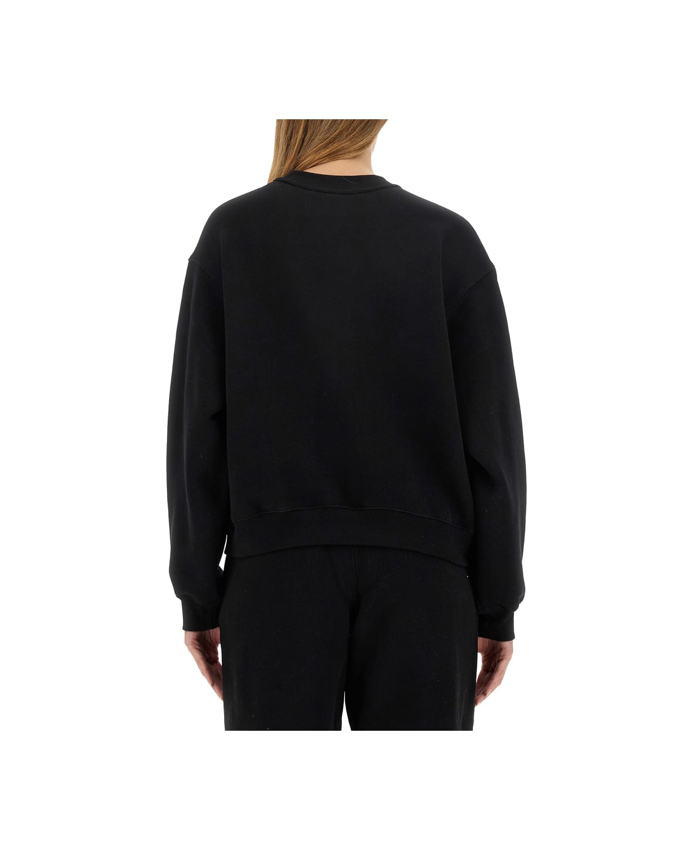 T by Alexander Wang Essential Sweatshirt - BLACK