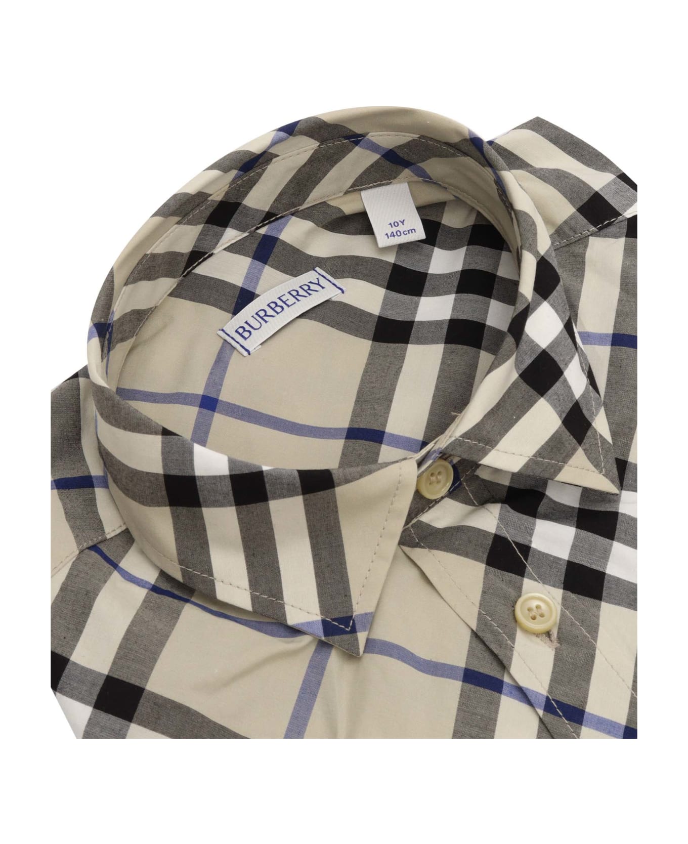 Burberry Kid Boy Shirts - GREEN