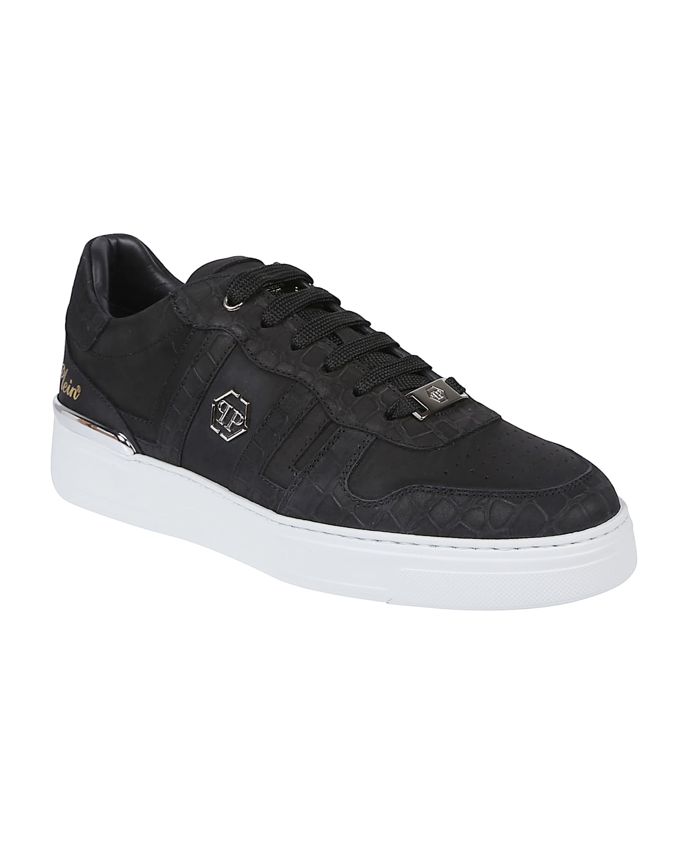 Philipp Plein Cocco Low Top Sneakers - Black