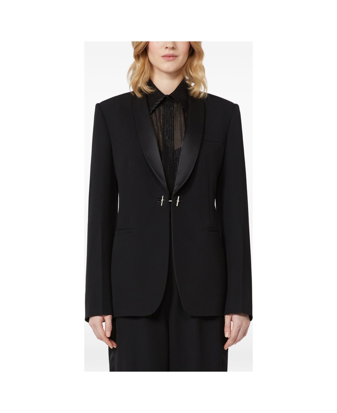 Max Mara Pianoforte Max Mara Giselle Blazer With Embellishment - Black