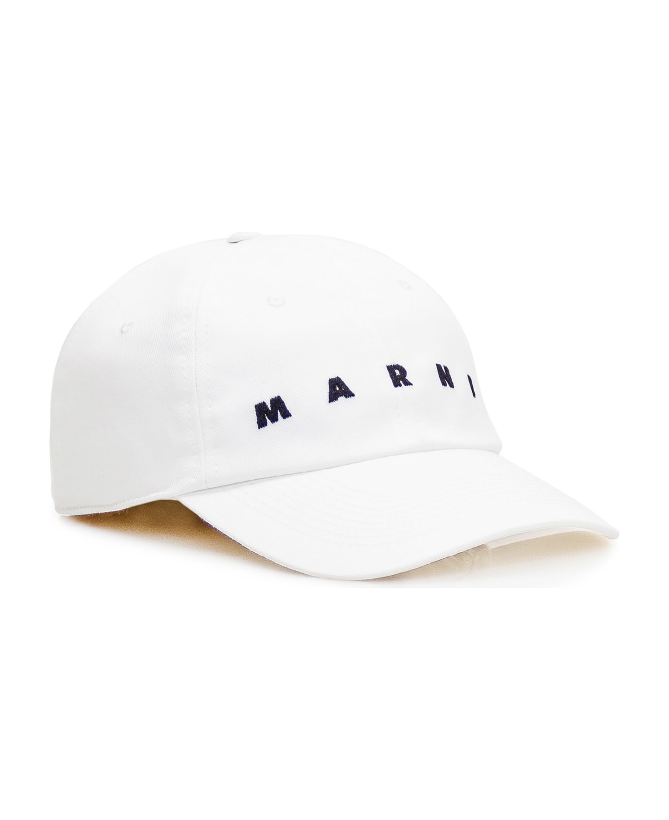 Marni Logo Hat - LILY WHITE