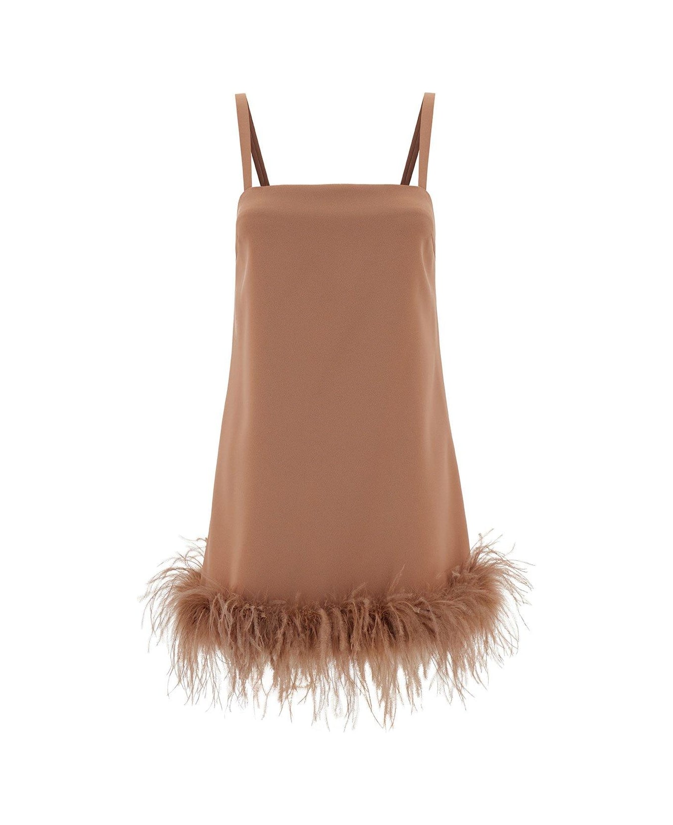 Pinko Sleeveless Zipped Dress - Brown