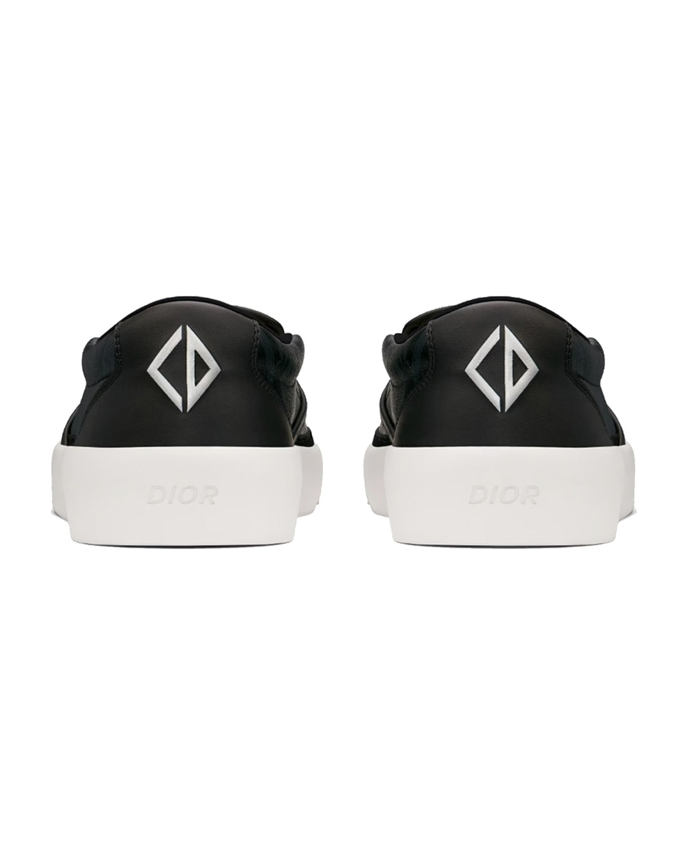 Dior Cd Diamond Slip-on Sneakers - Black